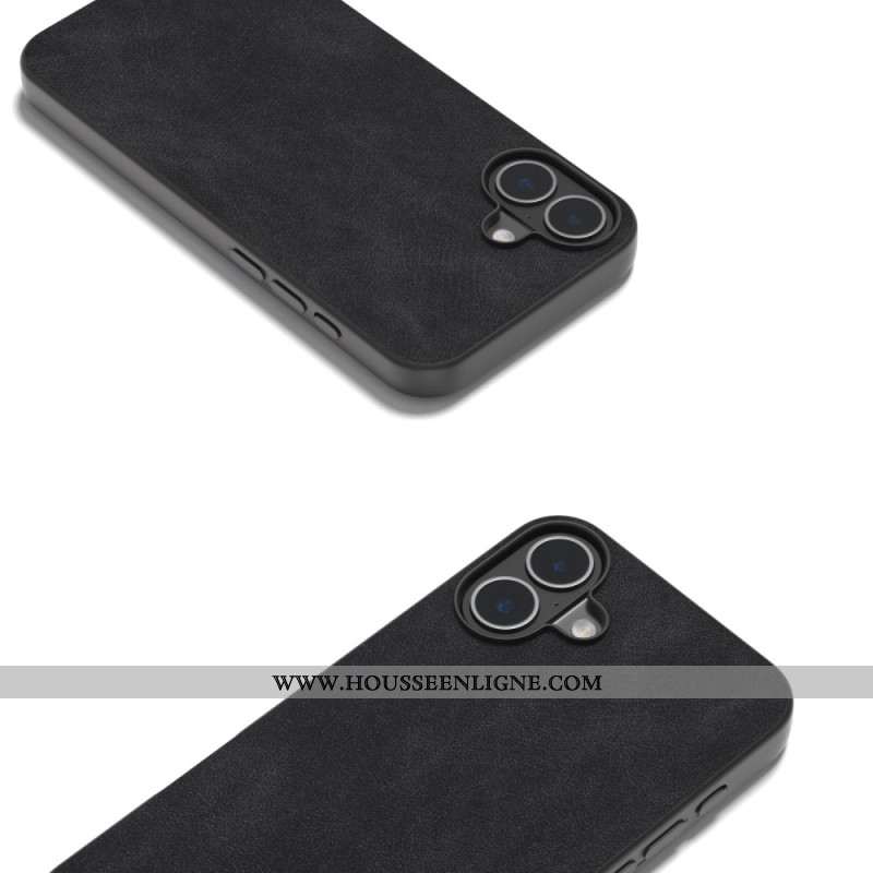 Coque iPhone 16 Simili Cuir