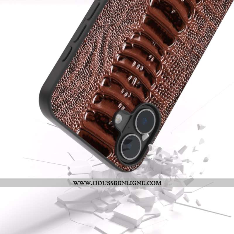 Coque iPhone 16 Style Crocodile