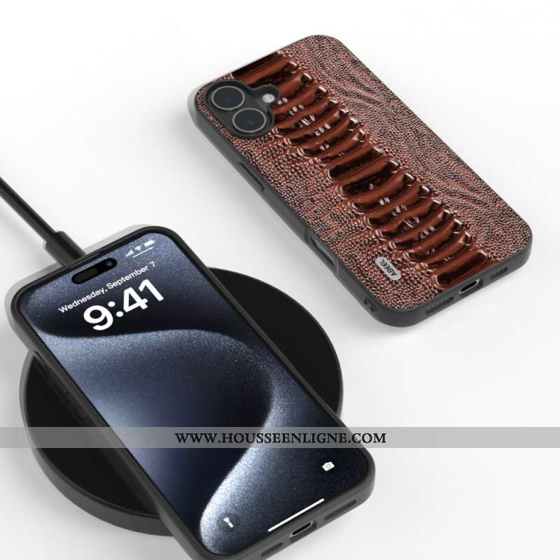 Coque iPhone 16 Style Crocodile