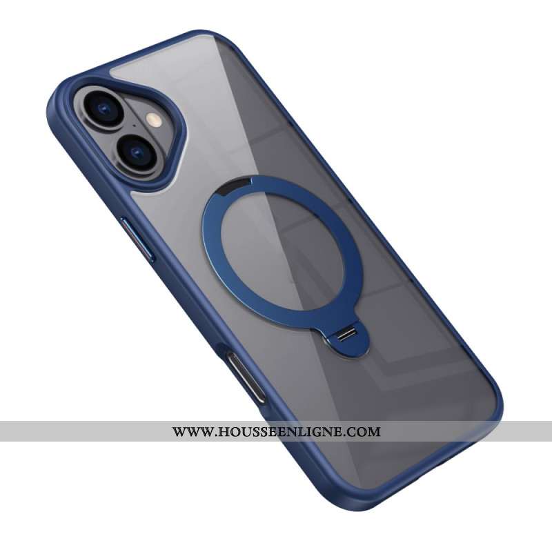 Coque iPhone 16 Transparente Anneau-Support Magnétique