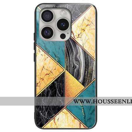 Coque liPhone 16 Pro Max Marbre Jaune et Vert