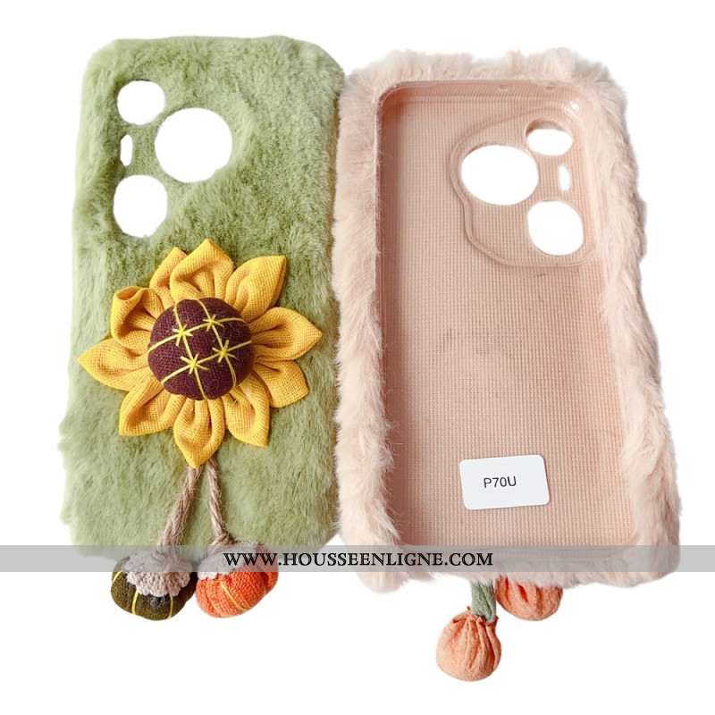 Coque pour Huawei Pura 70 Pro / 70 Pro+ avec motif de tournesol