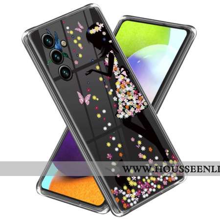 Coque pour Samsung Galaxy A55 5G avec motif imprimé - Fée des Fleurs