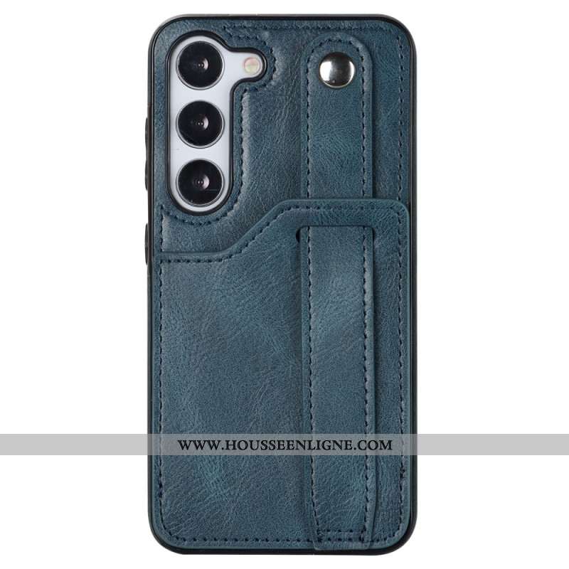 Coque pour Samsung Galaxy S24 Plus 5G avec Sangle et Porte-Cartes