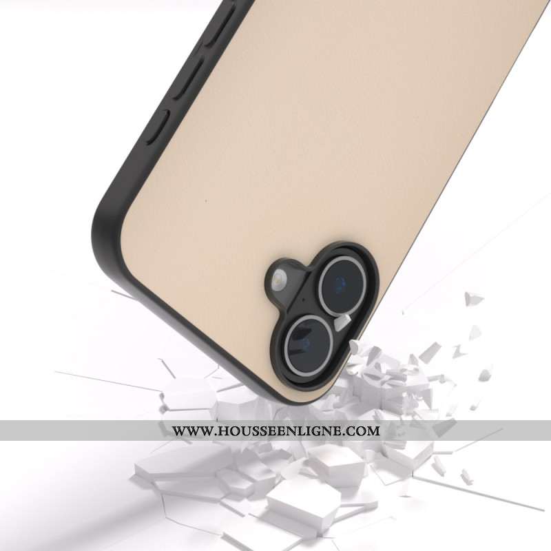 Coque pour iPhone 16 Effet Cuir