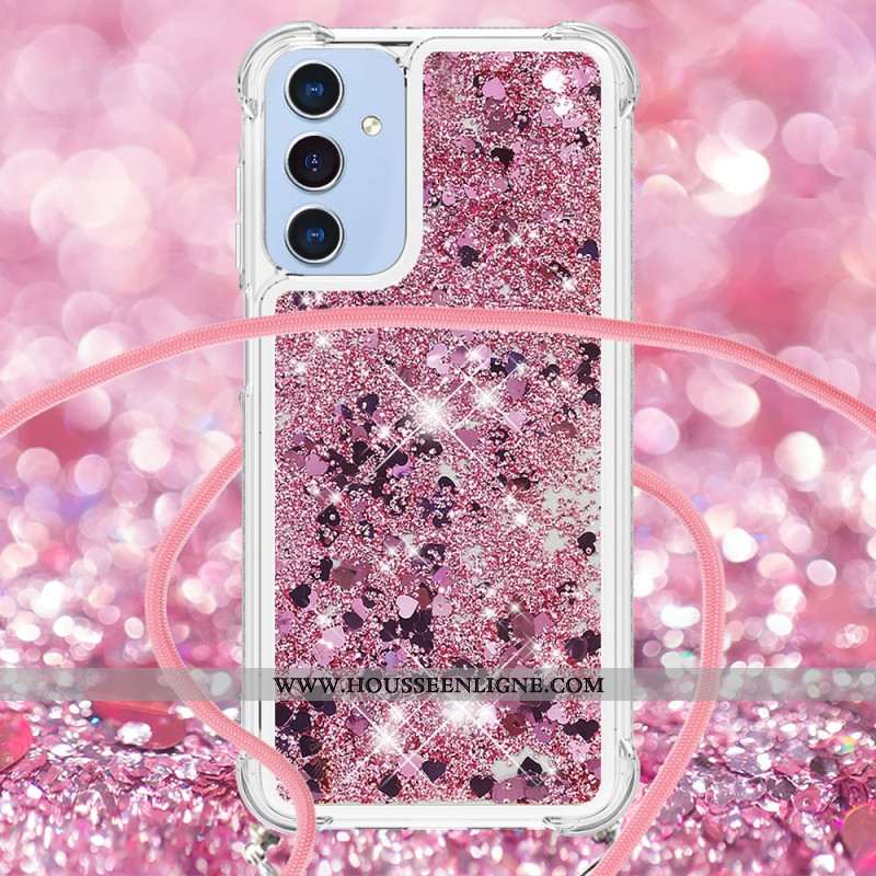 Coque à Cordon Samsung Galaxy A15 5G Paillettes