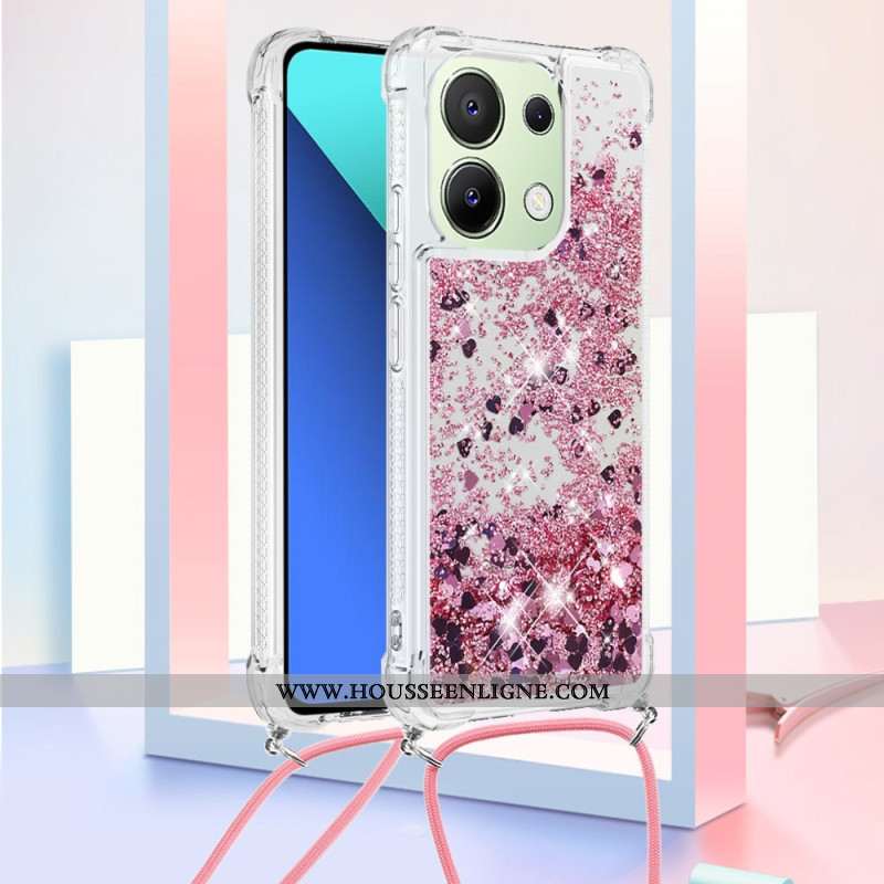 Coque à Cordon Xiaomi Redmi Note 13 4G Paillettes