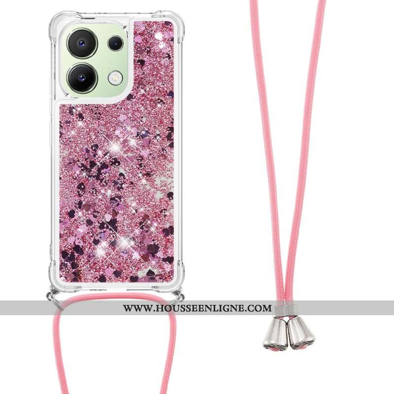 Coque à Cordon Xiaomi Redmi Note 13 4G Paillettes