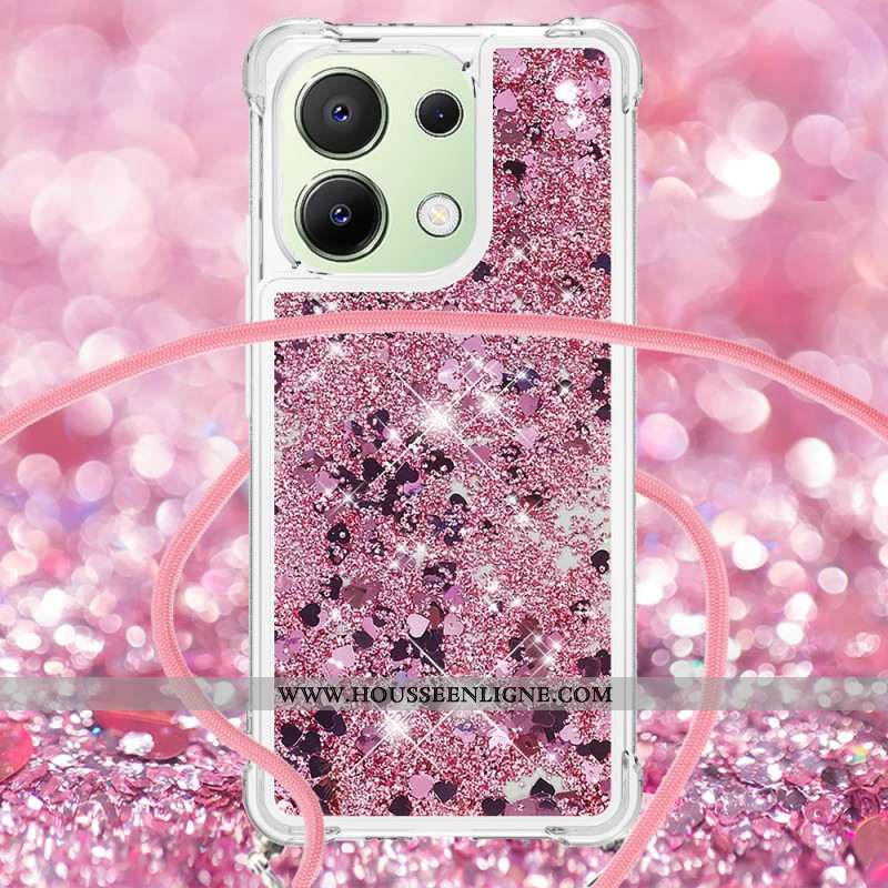 Coque à Cordon Xiaomi Redmi Note 13 4G Paillettes