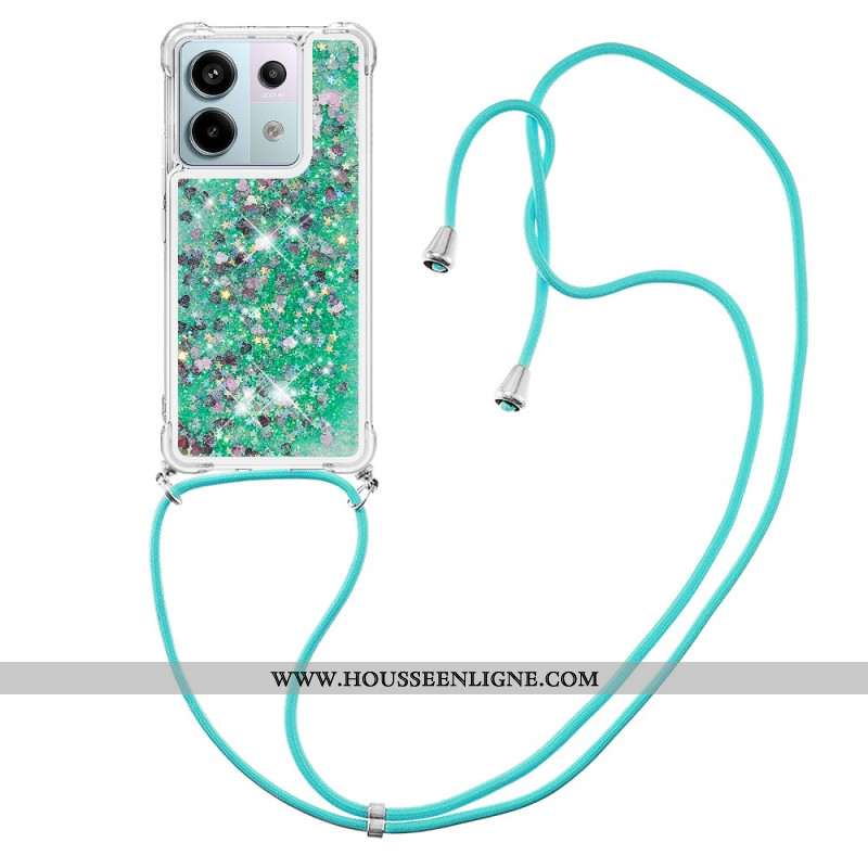 Coque à Cordon Xiaomi Redmi Note 13 Pro 5G / Poco X6 5G Paillettes