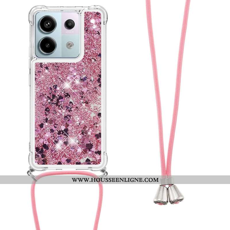 Coque à Cordon Xiaomi Redmi Note 13 Pro 5G / Poco X6 5G Paillettes