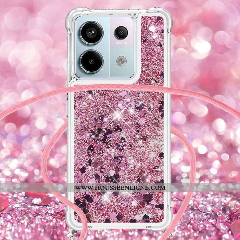 Coque à Cordon Xiaomi Redmi Note 13 Pro 5G / Poco X6 5G Paillettes