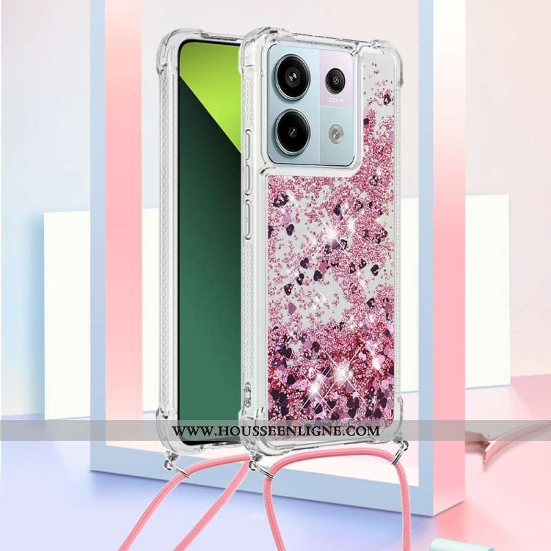 Coque à Cordon Xiaomi Redmi Note 13 Pro 5G / Poco X6 5G Paillettes