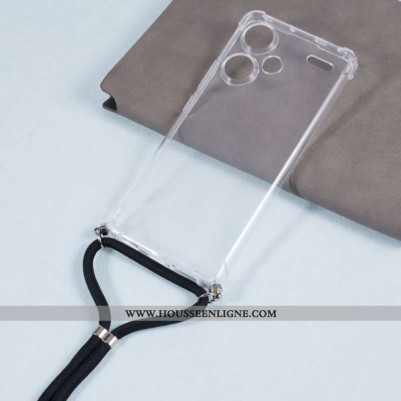 Coque à Cordon Xiaomi Redmi Note 13 Pro Plus 5G Transparente