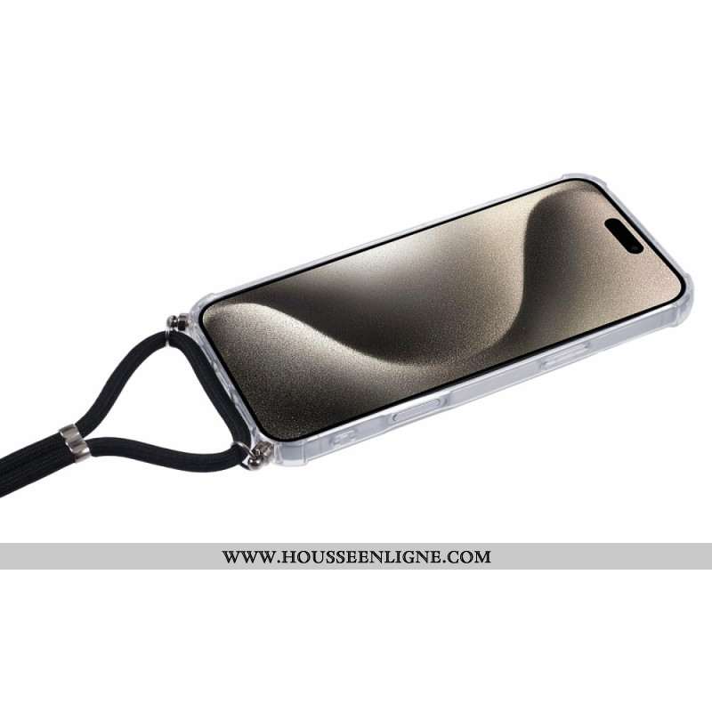 Coque à Cordon iPhone 16 Pro Max Transparente