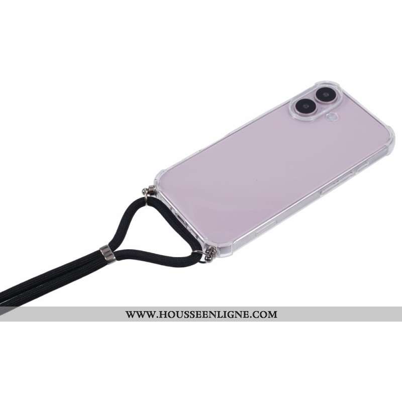 Coque à Cordon iPhone 16 Transparente