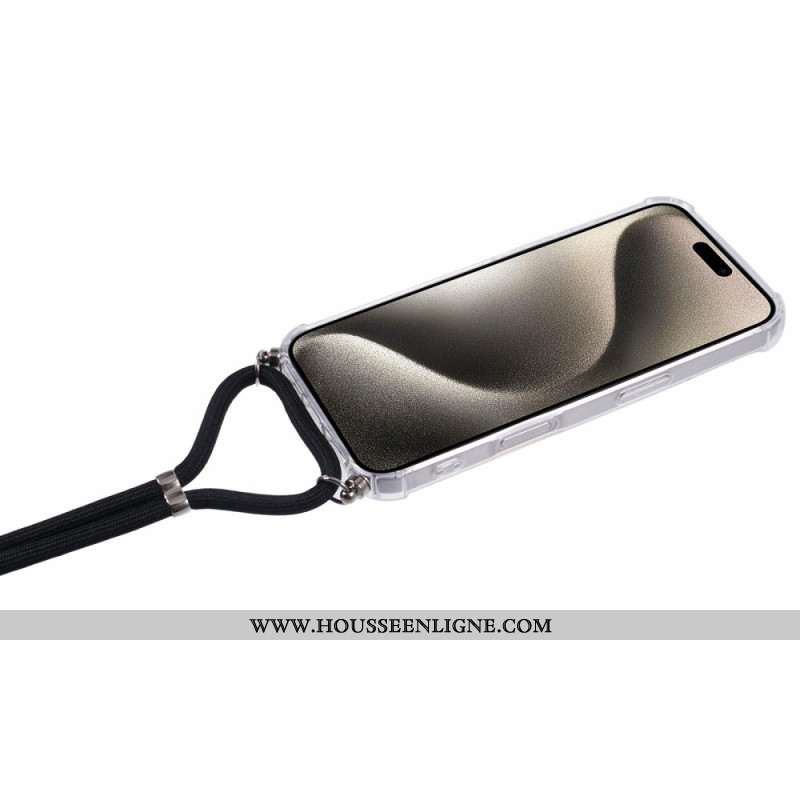 Coque à Cordon iPhone 16 Transparente