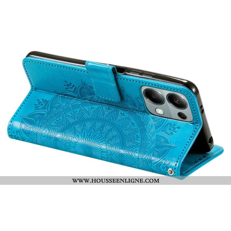 Etui Portefeuille Pour Xiaomi Redmi Note 13 Pro 4G / Poco M6 Pro 4G Avec Motif Mandala