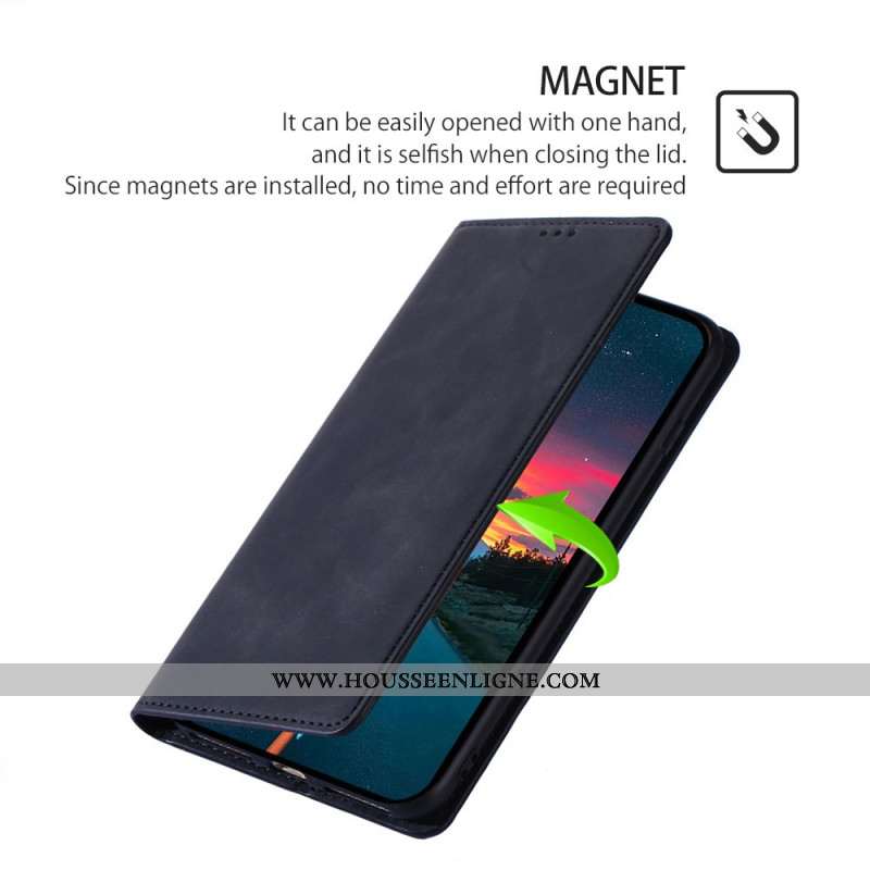 Flip Cover Huawei Nova 12i 4G Effet Daim