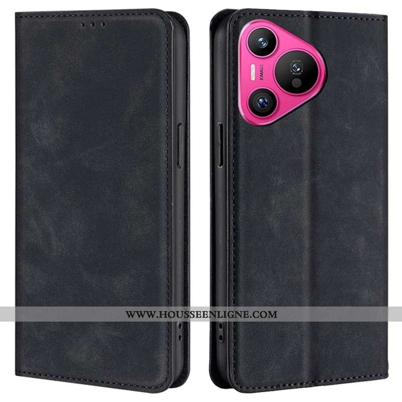 Flip Cover Huawei Pura 70 Effet Cuir