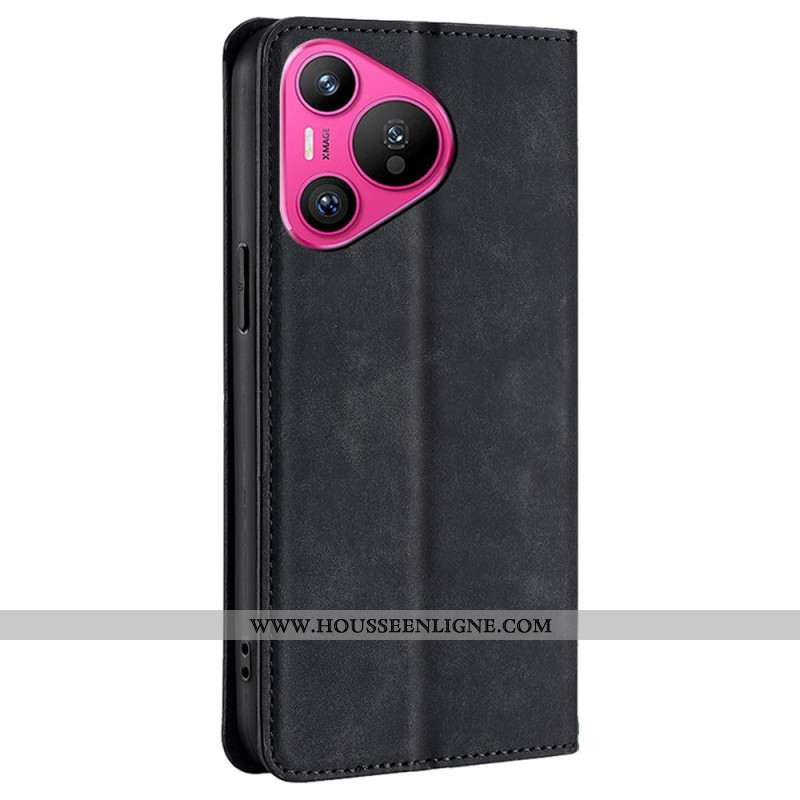 Flip Cover Huawei Pura 70 Effet Cuir