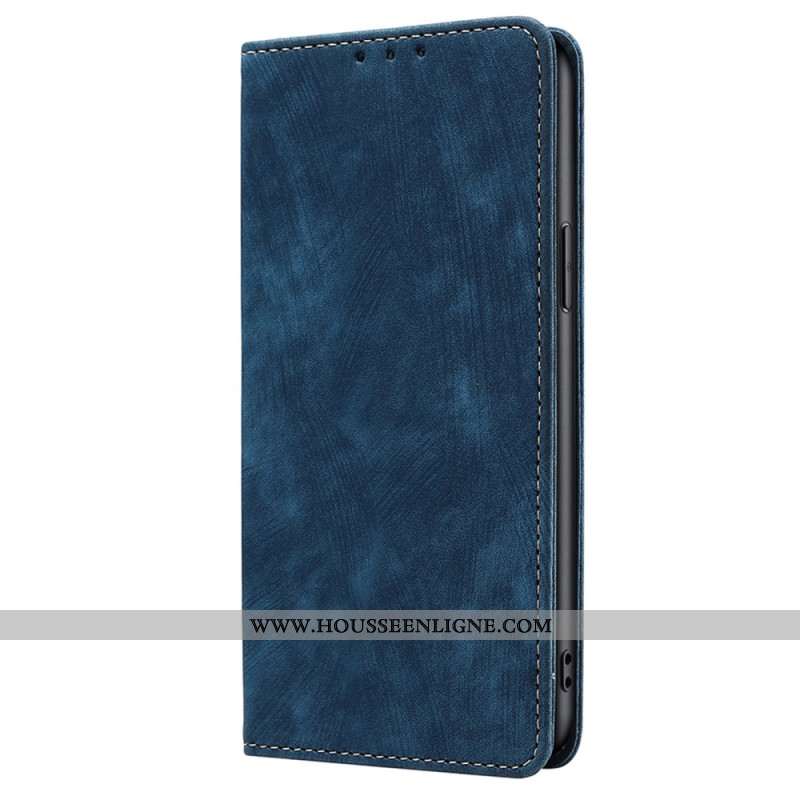 Flip Cover Huawei Pura 70 Simili Cuir Style Daim Blocage RFID