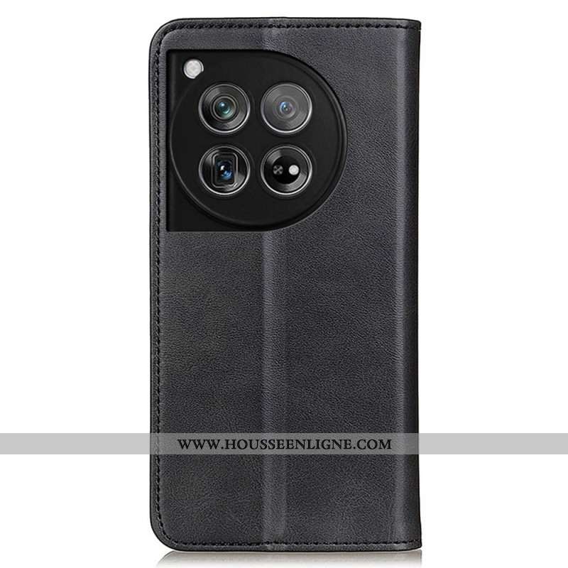 Flip Cover OnePlus 12 5G Cuir Fendu