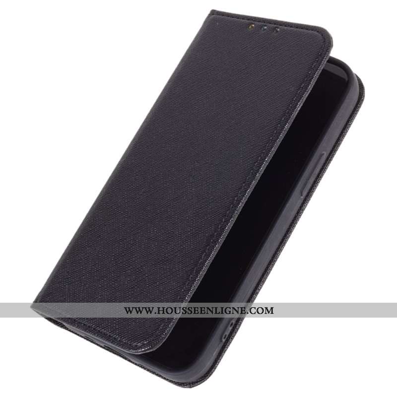 Flip Cover OnePlus 12R 5G Texture Croisée