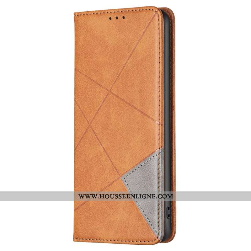 Flip Cover Oppo A58 / A98 5G Motif Géométrique