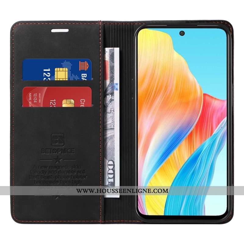 Flip Cover Oppo A98 5G Blocage RFID BETOPNICE