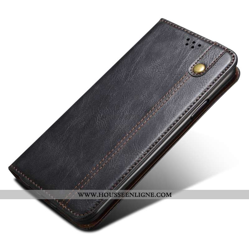 Flip Cover Oppo A98 5G Simili Cuir Ciré