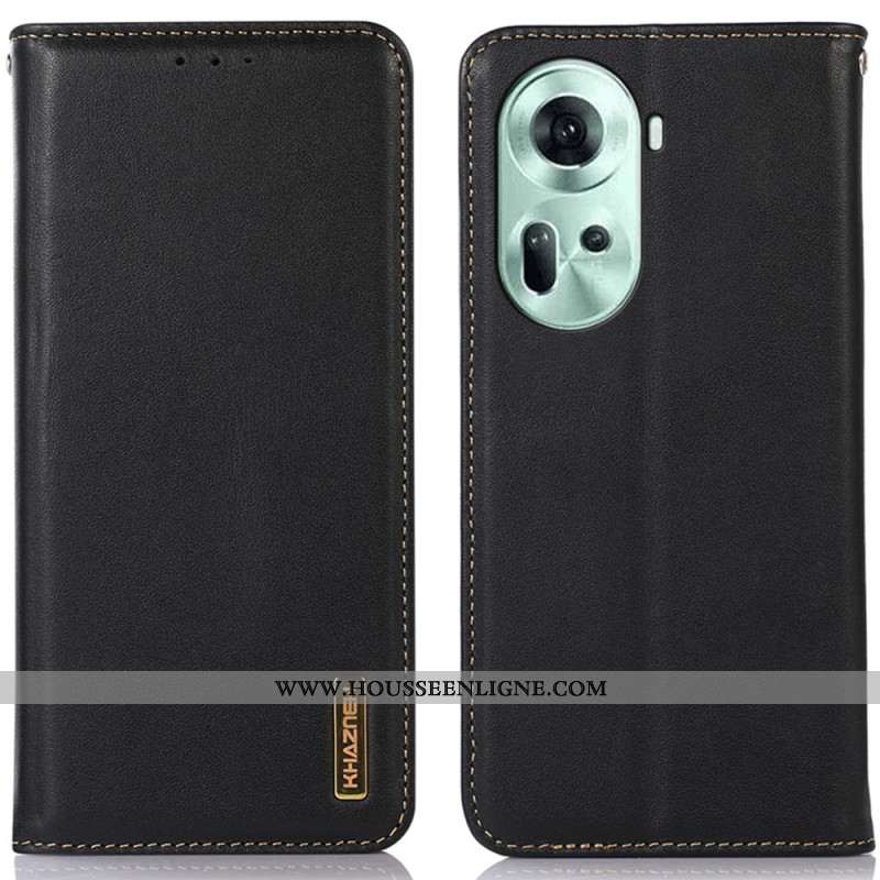 Flip Cover Oppo Reno 11 5G Cuir Nappa KHAZNEH