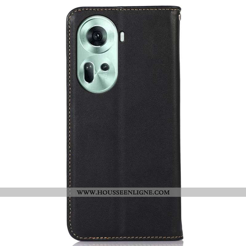 Flip Cover Oppo Reno 11 5G Cuir Nappa KHAZNEH