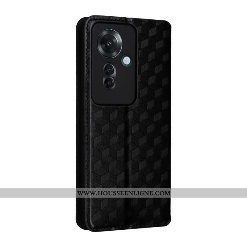 Flip Cover Oppo Reno 11F 5G Motif Losanges