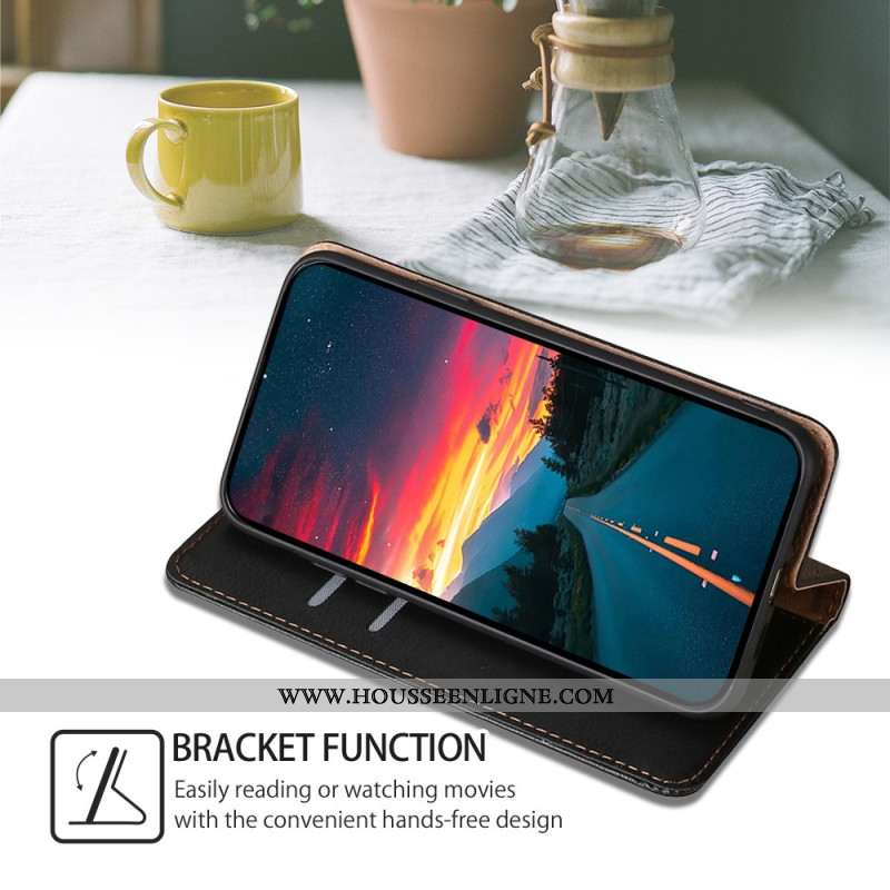 Flip Cover Oppo Reno 11F 5G Texture Cuir