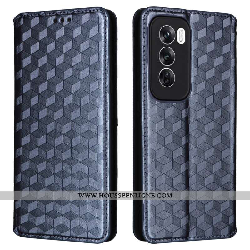 Flip Cover Oppo Reno 12 5G Losanges 3D