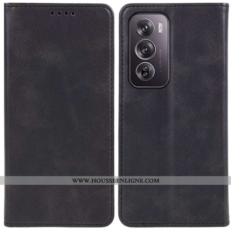 Flip Cover Oppo Reno 12 5G Simili Cuir