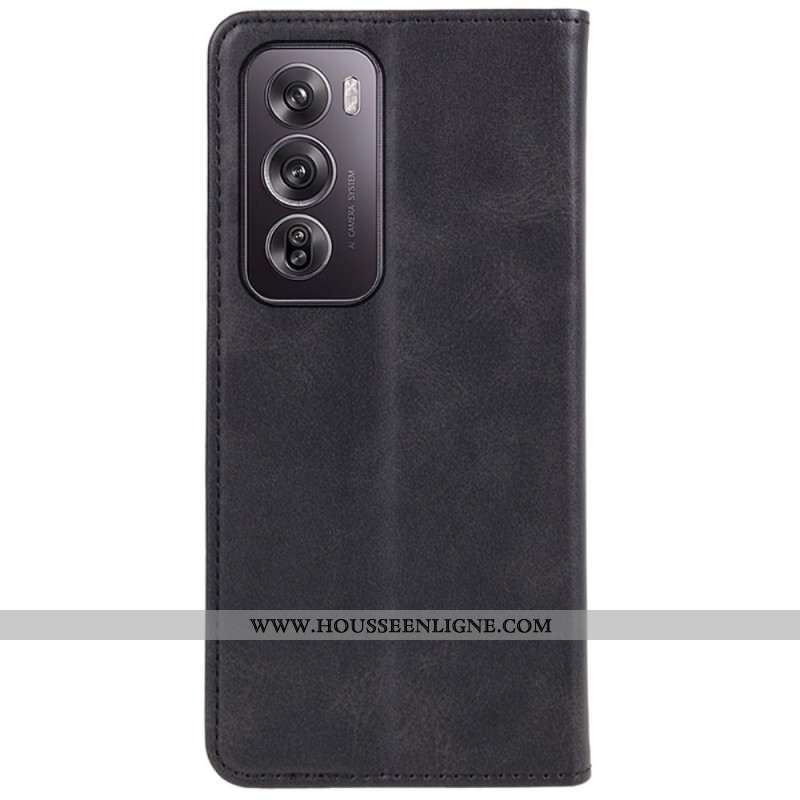 Flip Cover Oppo Reno 12 5G Simili Cuir