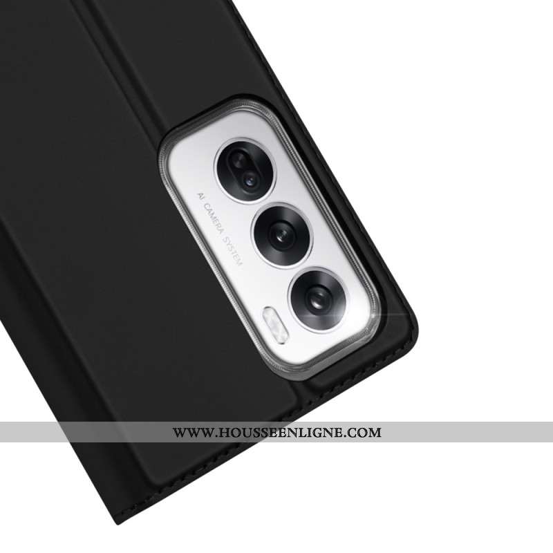 Flip Cover Oppo Reno 12 5G Skin Pro Series DUX DUCIS