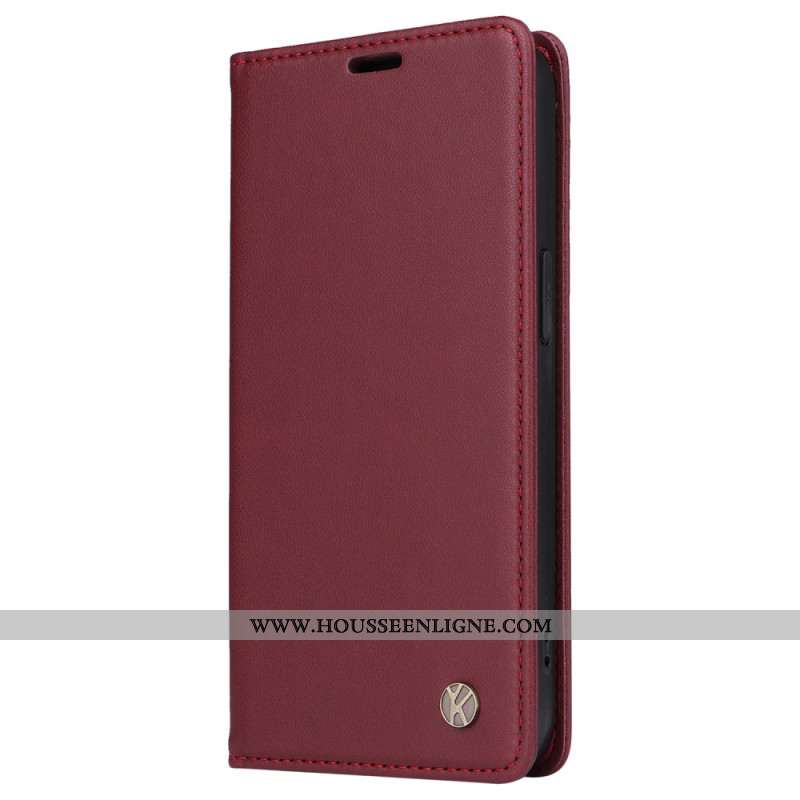 Flip Cover Oppo Reno 12 5G Style Cuir YIKATU