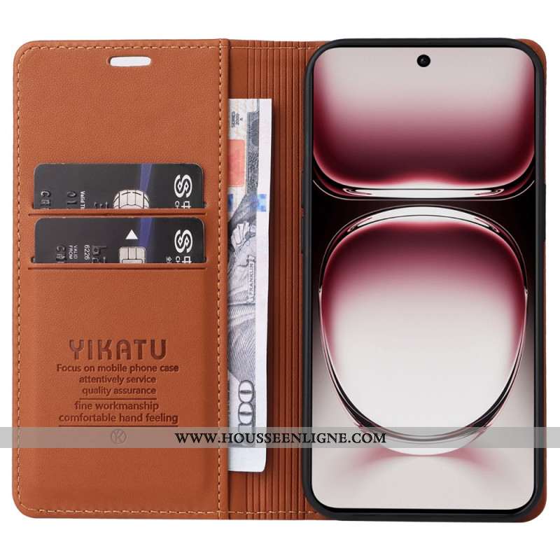 Flip Cover Oppo Reno 12 5G Style Cuir YIKATU