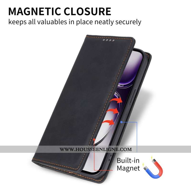 Flip Cover Oppo Reno 12 5G Technologie de Blocage RFID