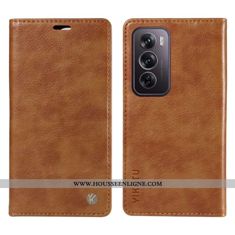 Flip Cover Oppo Reno 12 Pro Vintage YIKATU