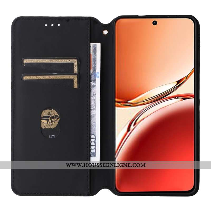 Flip Cover Oppo Reno 12F 5G 5G Motif Losanges