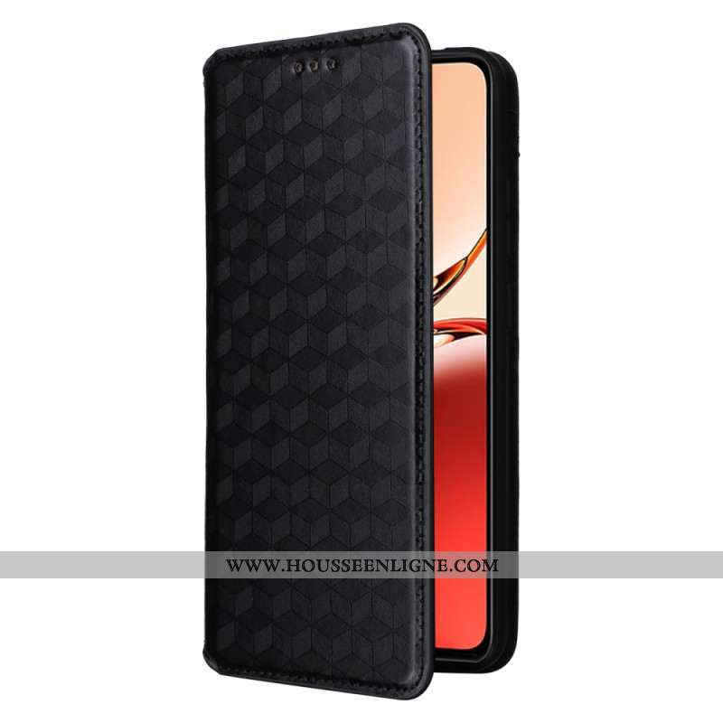 Flip Cover Oppo Reno 12F 5G 5G Motif Losanges