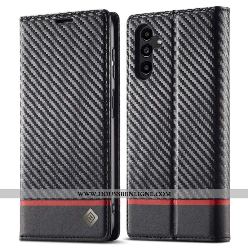 Flip Cover Samsung Galaxy A15 5G / A15 Fibre Carbone LC.IMEEKE