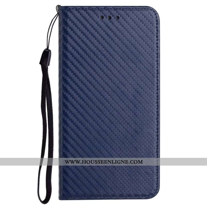 Flip Cover Samsung Galaxy A15 5G Fibre Carbone