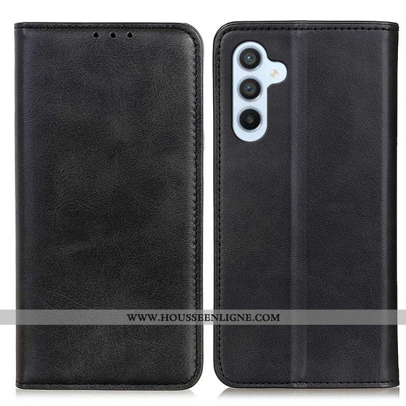 Flip Cover Samsung Galaxy A15 Cuir Fendu