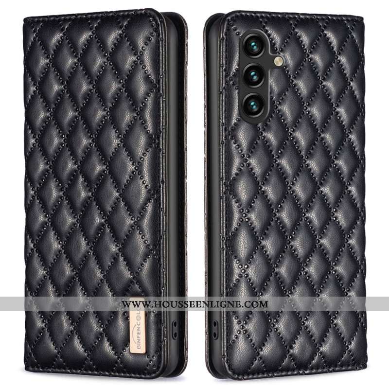 Flip Cover Samsung Galaxy A15 Matelassée BINFEN COLOR