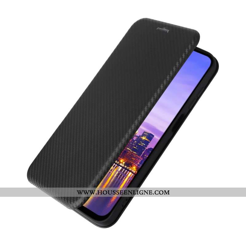 Flip Cover Samsung Galaxy A16 4G / 5G Fibre Carbone